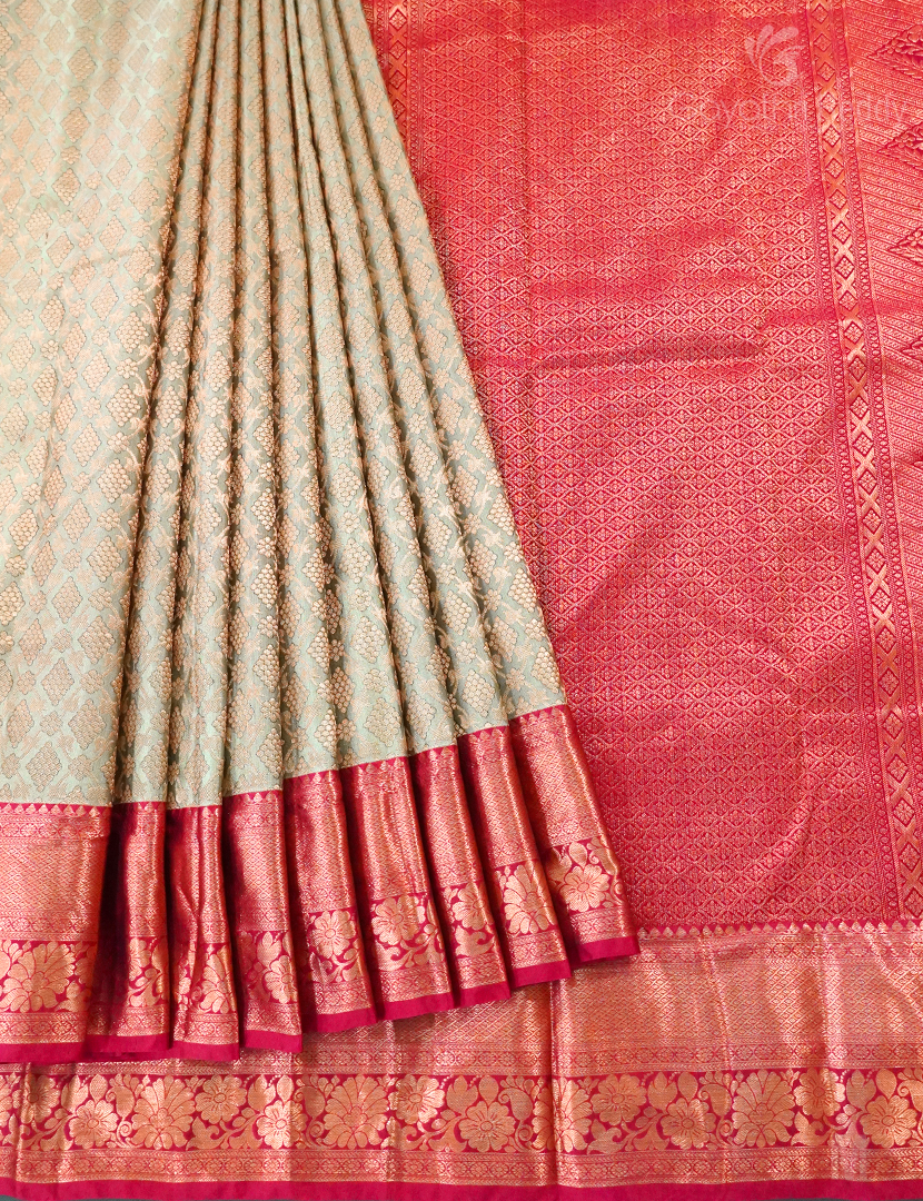 KANCHI PATTU HALF MIX SAREE-KP7599