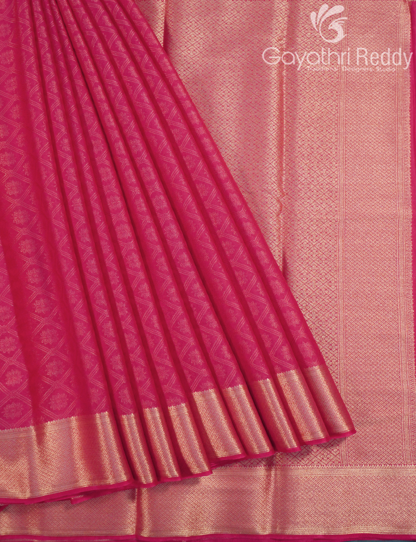 SEMI MYSORE CRAPE SAREE-SMC410