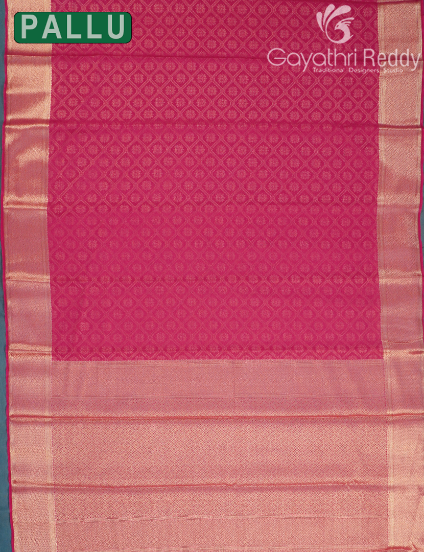 SEMI MYSORE CRAPE SAREE-SMC410