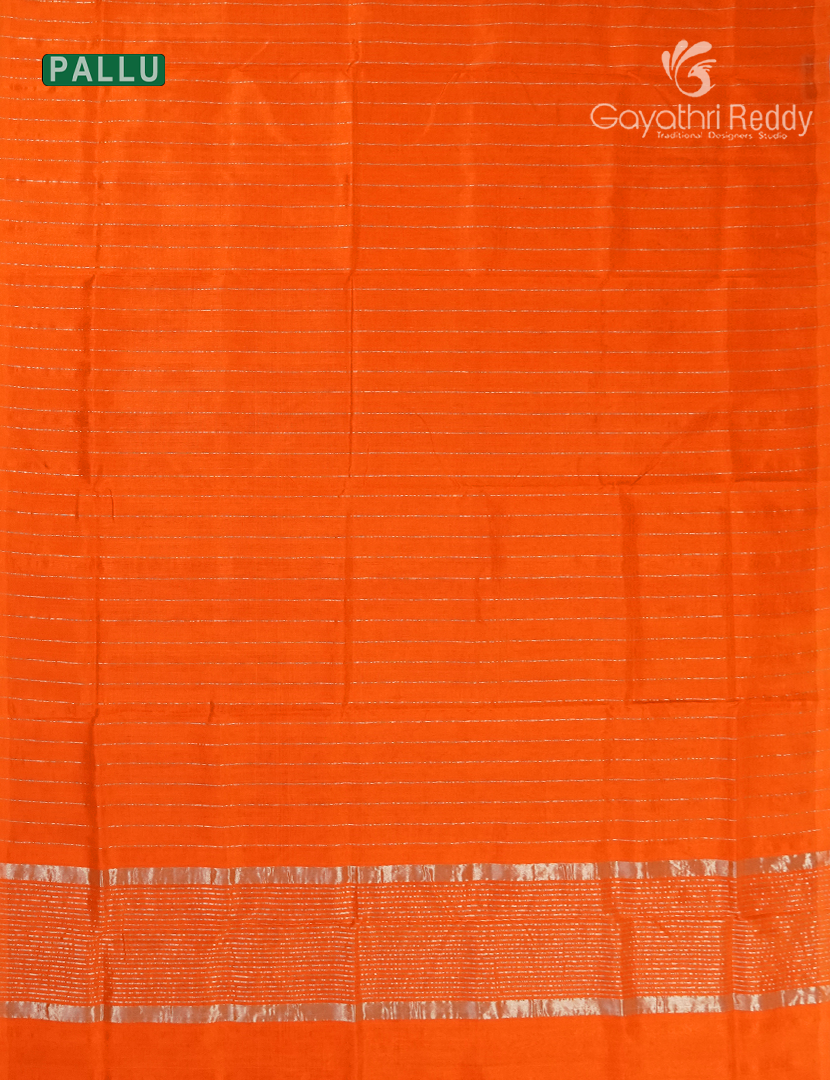 Pure Arani Sico Saree in Orange