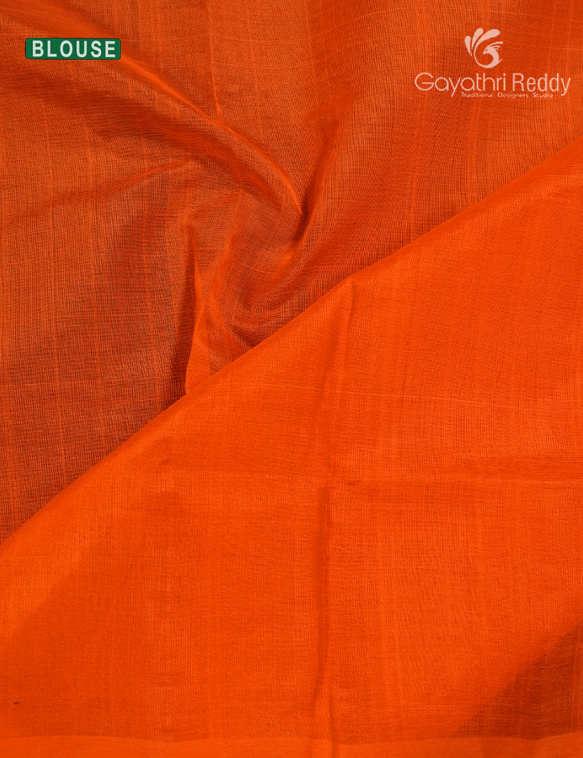 Pure Arani Sico Saree in Orange
