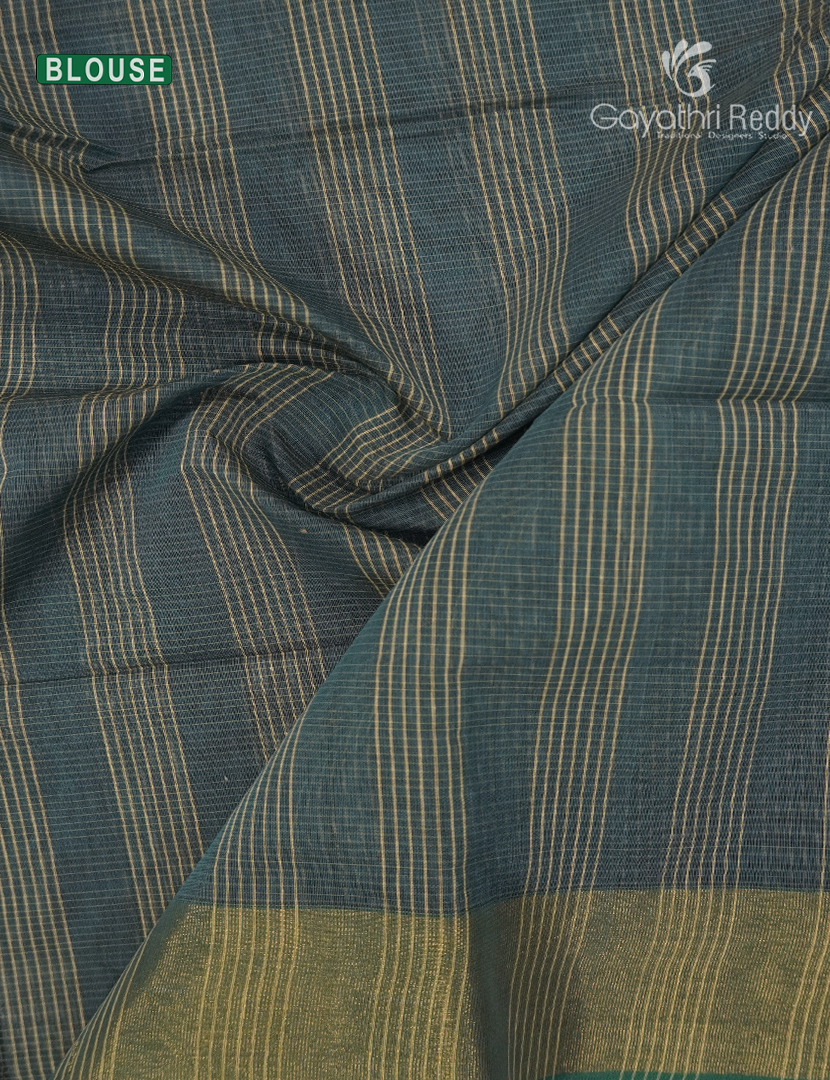 Semi Ikat Sico Saree in Grey