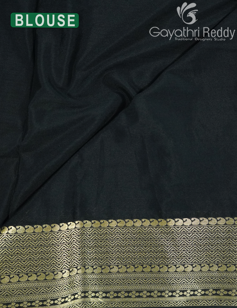 SEMI MYSORE CREPE SAREE-SMC398