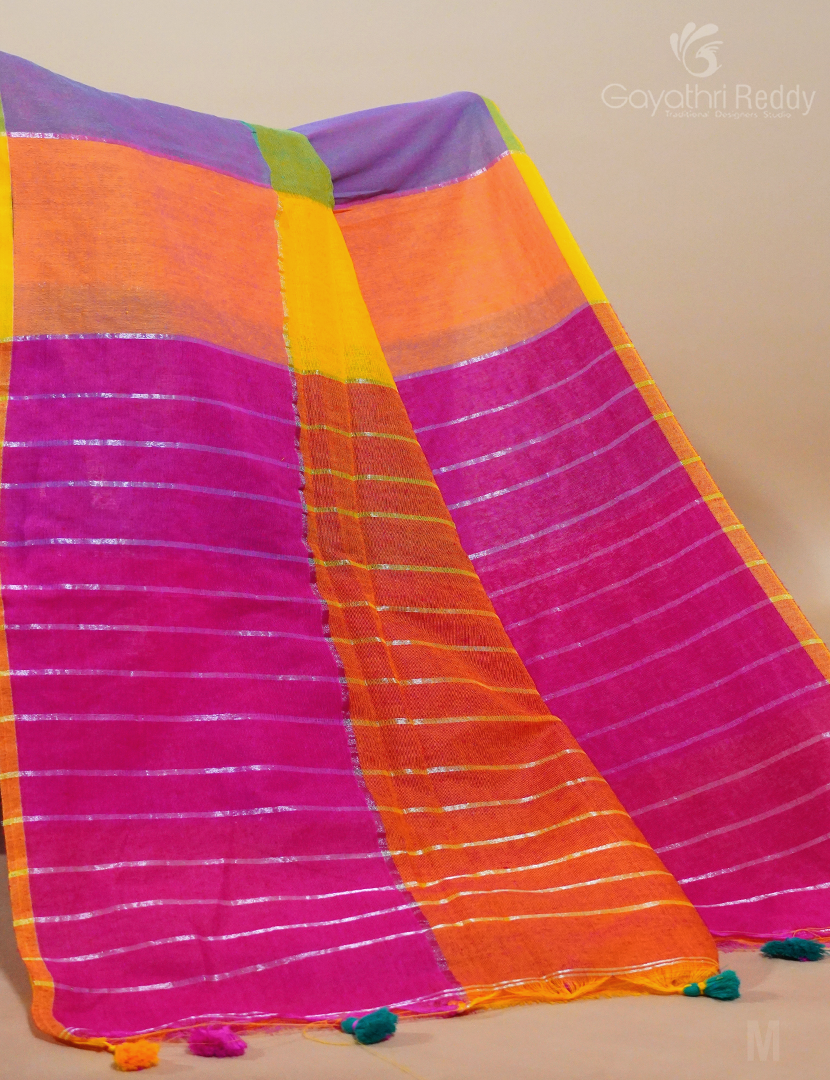 KHADI COTTON (WITHOUT BLOUSE)-KHC441