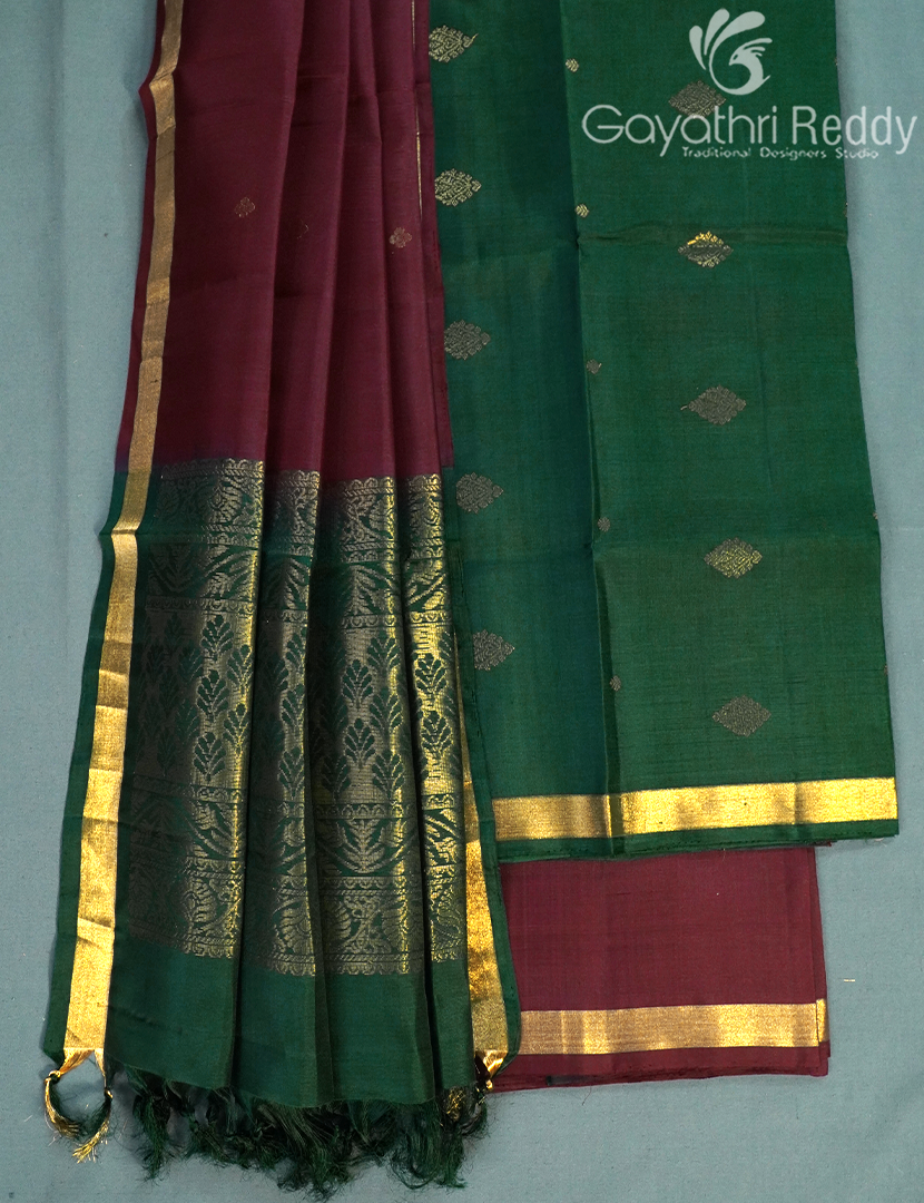 PURE KANCHI PATTU (D.M) 3PC-KPDM20