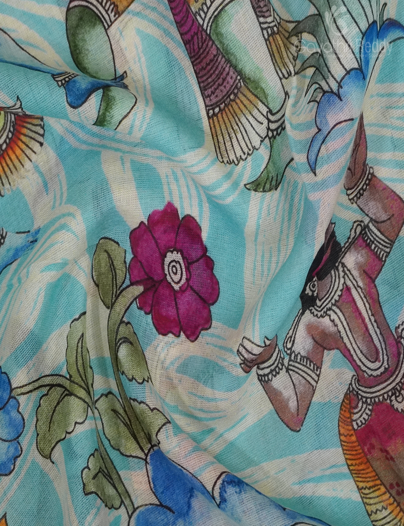 COTTON PRINT SAREE-C667