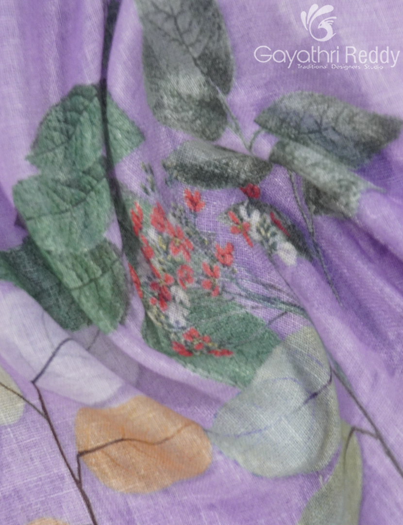 PURE LINEN SAREE-L1430
