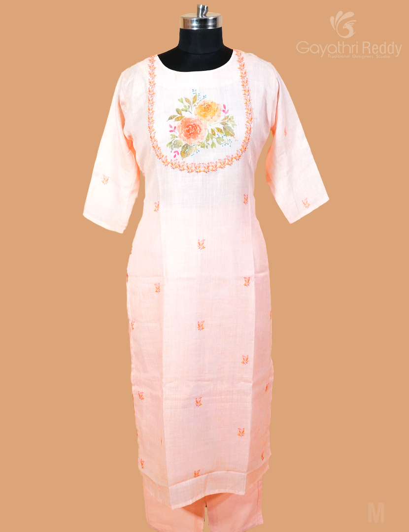LINEN DRESS (3PC SET)-KDS870