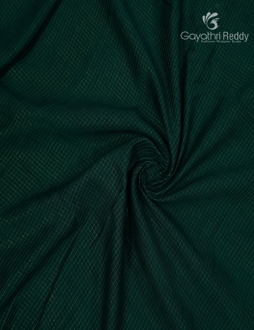 Pure Munga Silk Saree in Deep Green
