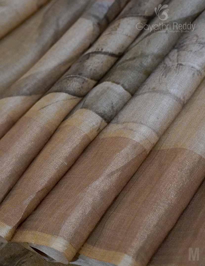 PURE DESI TUSSAR ORGANIC PRINTED-TS1074