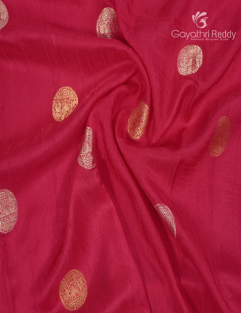 Semi Mysore Crepe Saree in Pink