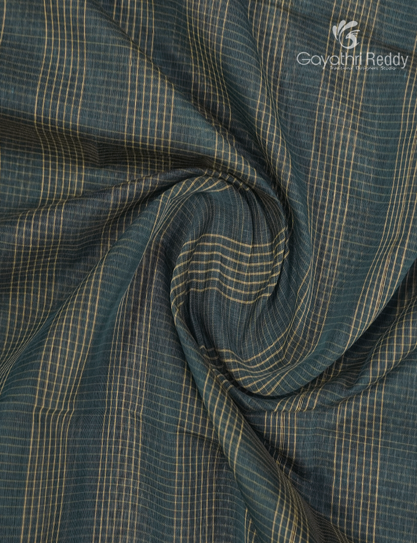 Semi Ikat Sico Saree in Grey