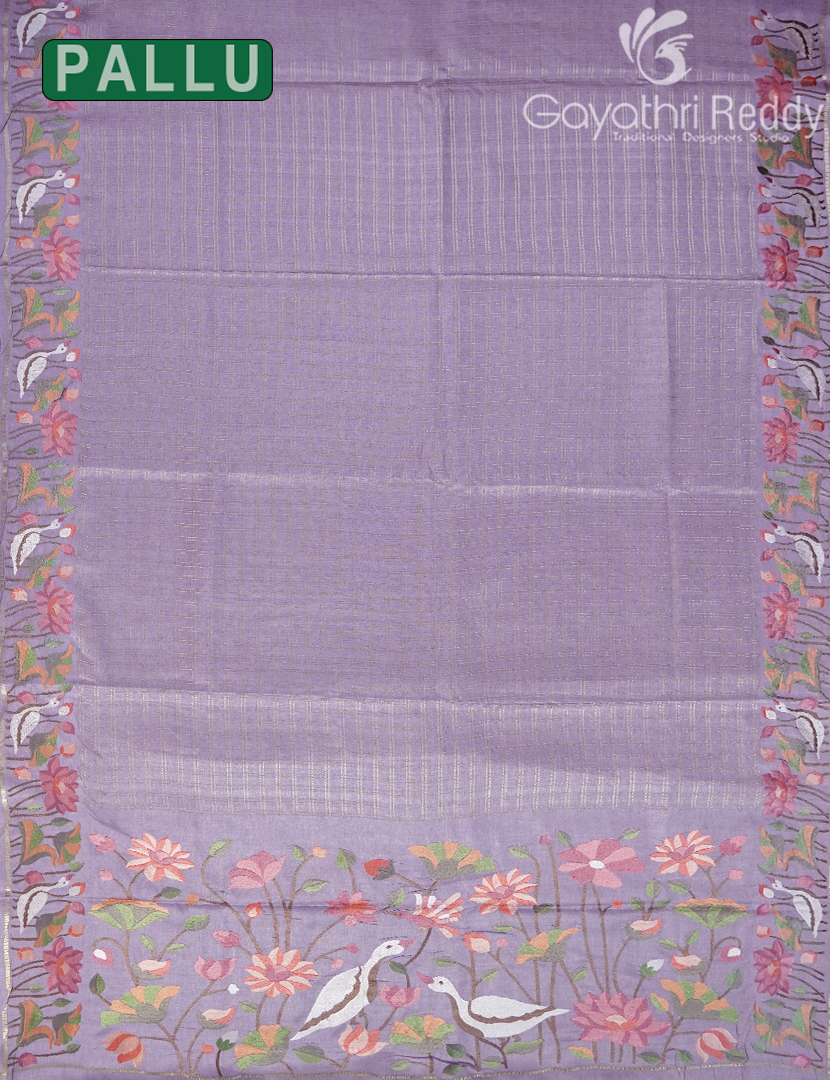 KHADI SILK WORK SAREE-KSW43