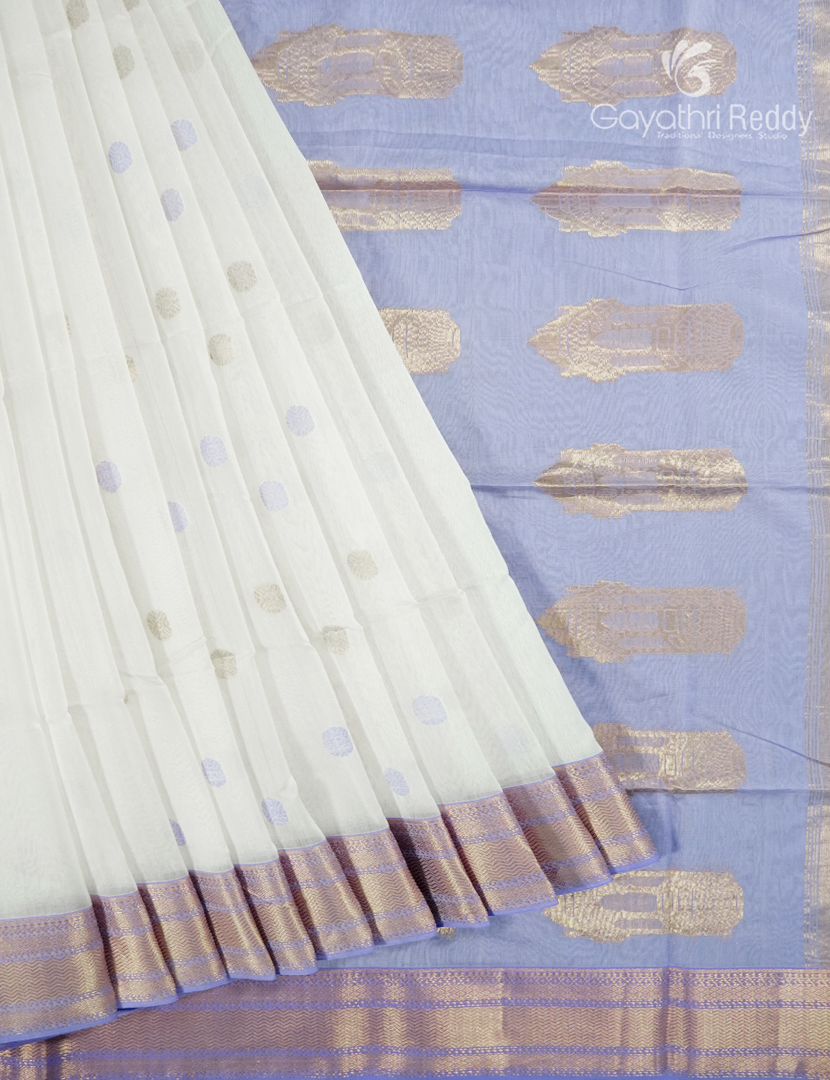 PURE CHANDERI BUTTA SAREES -CPS1220