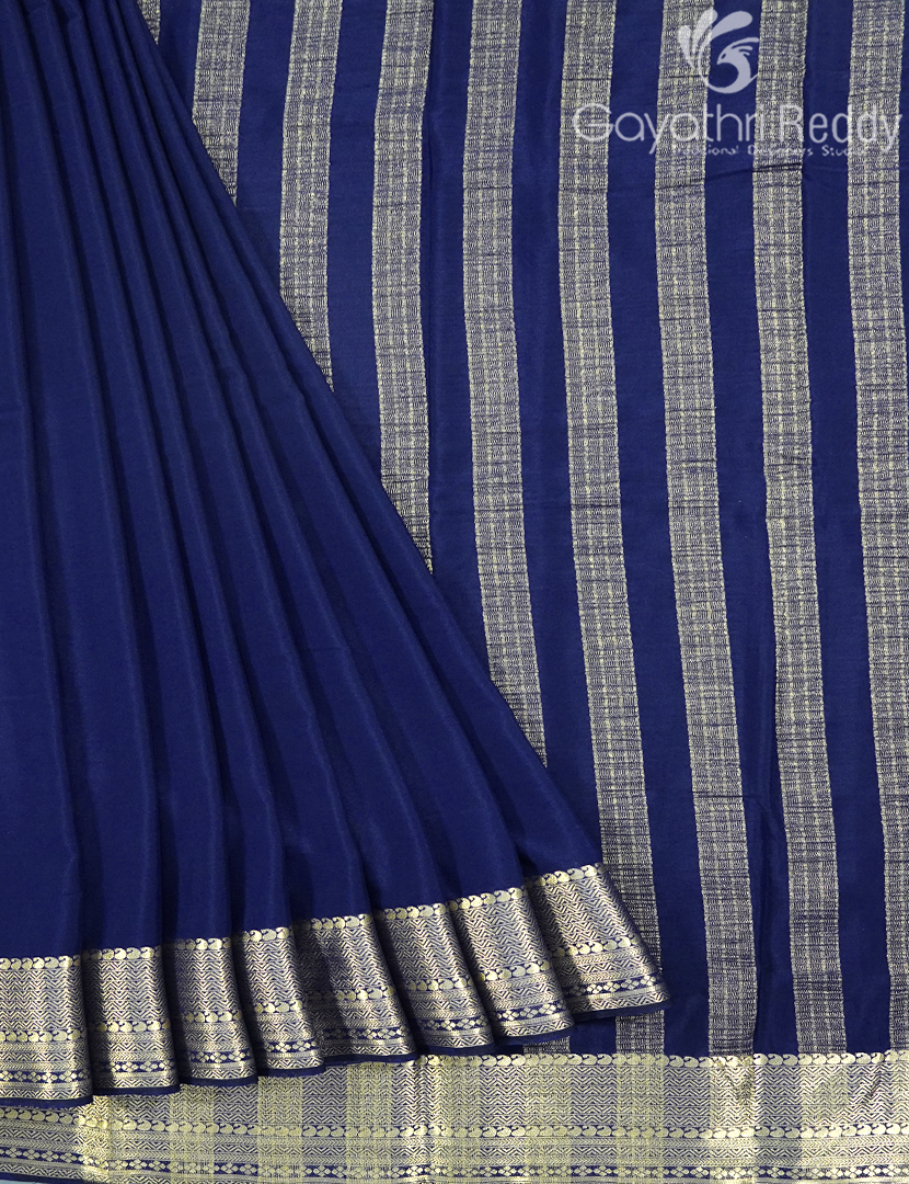SEMI MYSORE CRAPE SAREE-SMC400