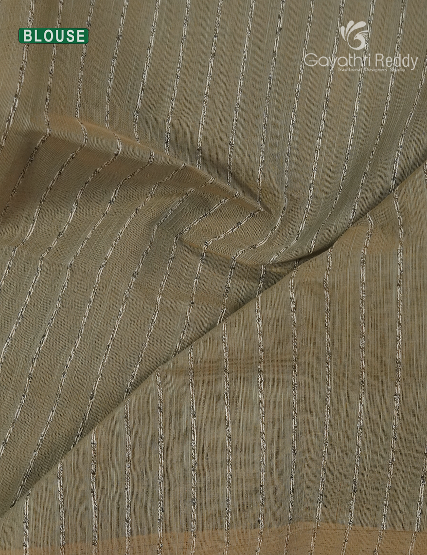 Pure Handloom Cotton Saree in Grey