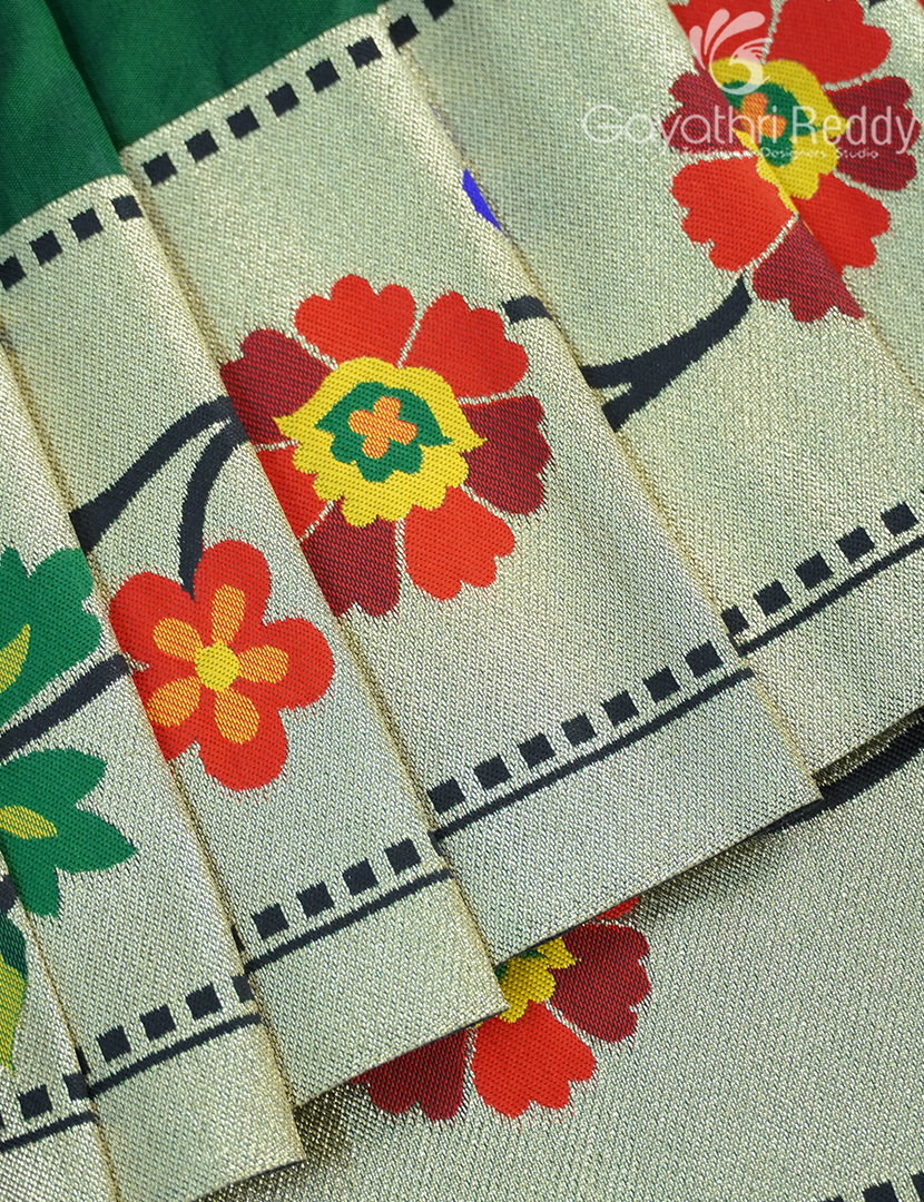 SEMI PAITHANI SAREE-SPS58