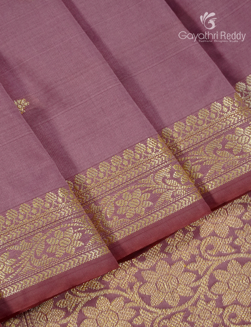 Semi Katan Silk Saree in Mauve