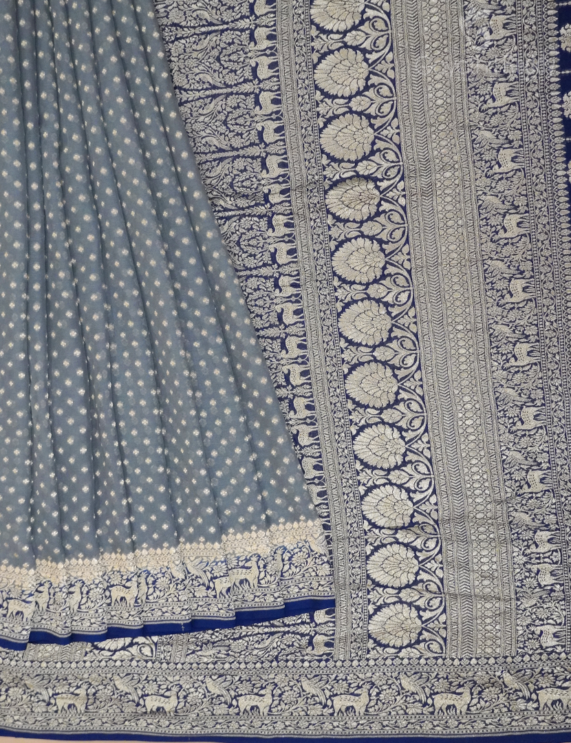 PURE BANARAS GEORGETTE KADDI-BG622