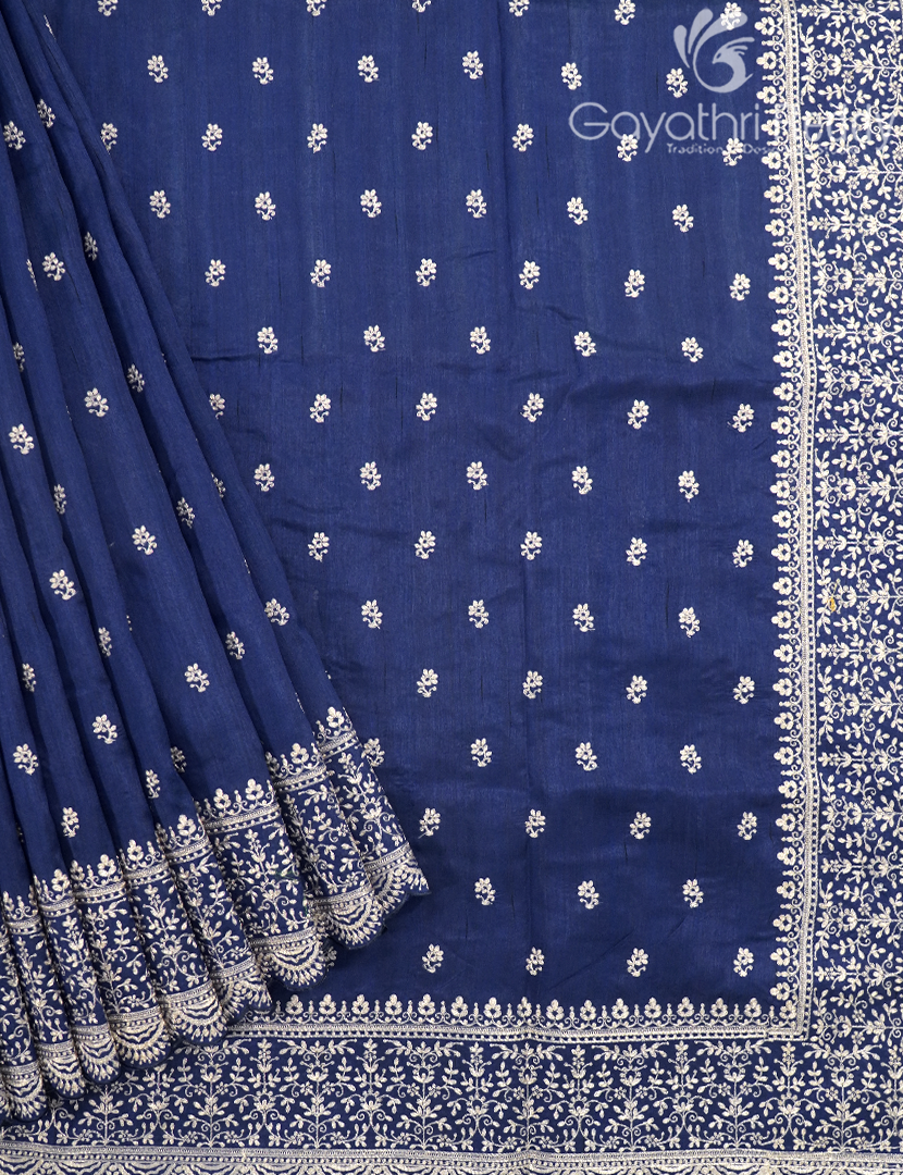 TUSSAR PITTA WORK SAREE-TPW9