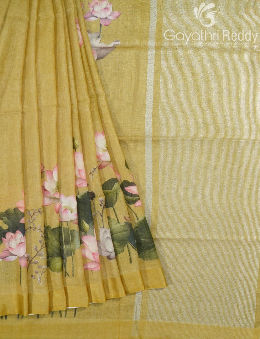 PURE LINEN SAREE-L1441