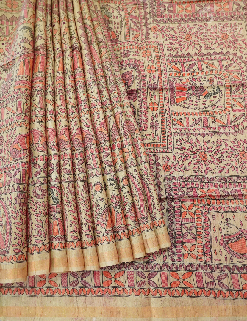 PURE DESI TUSSAR SILK-TS1321