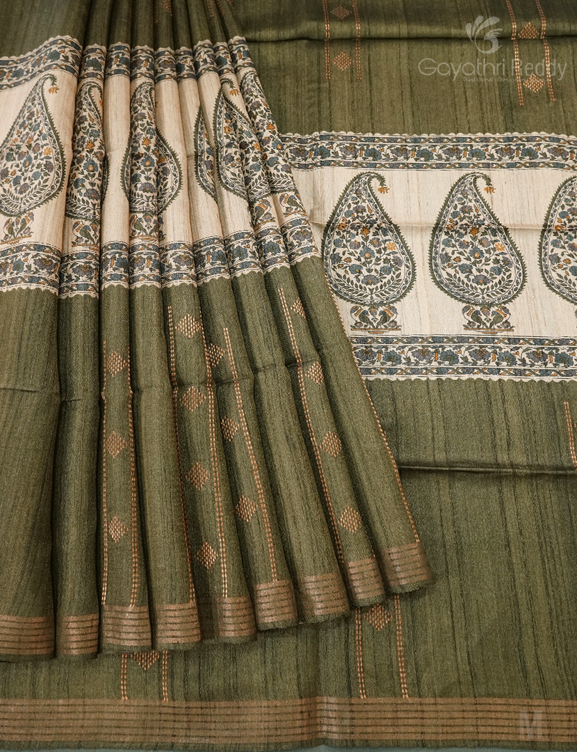 PURE DESI TUSSAR SILK-TS1359