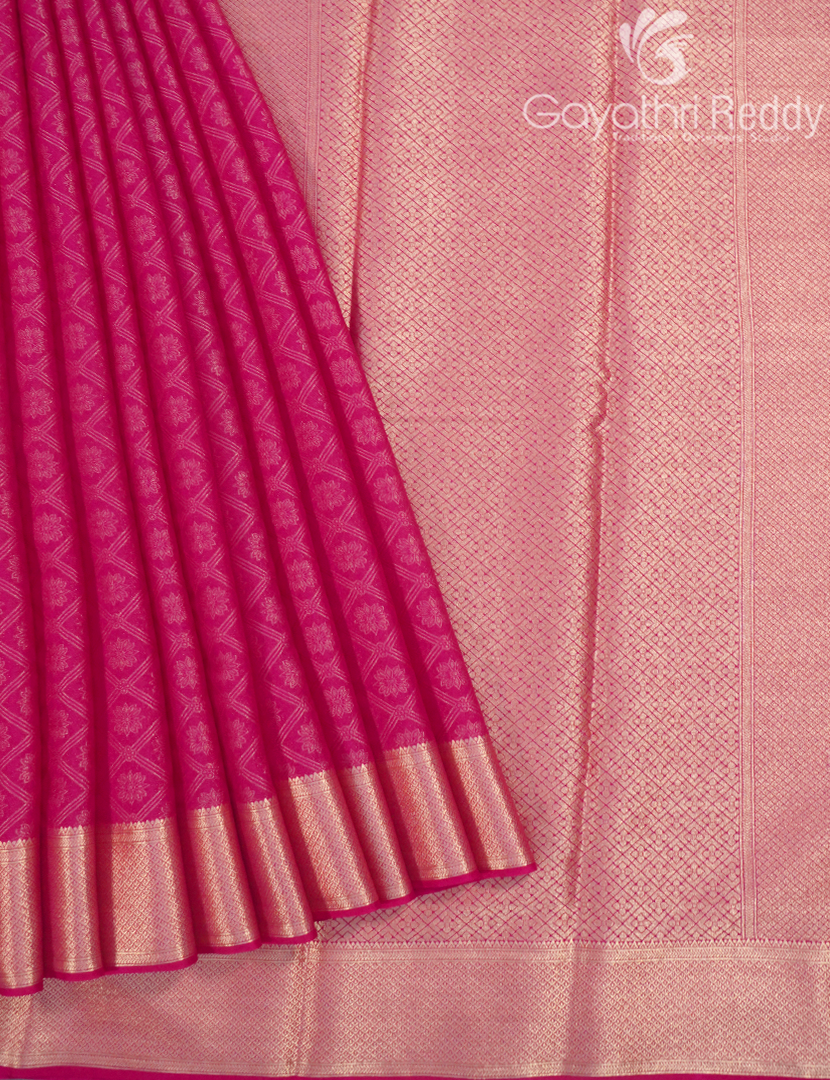 SEMI MYSORE CRAPE SAREE-SMC312