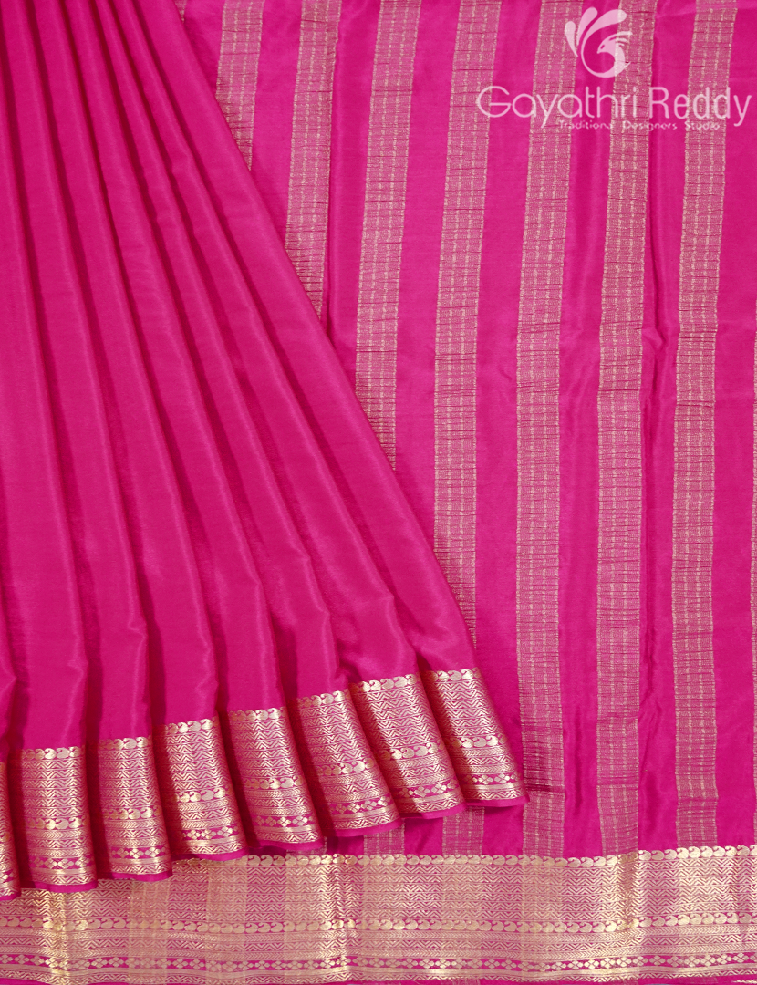 SEMI MYSORE CRAPE SAREE-SMC401