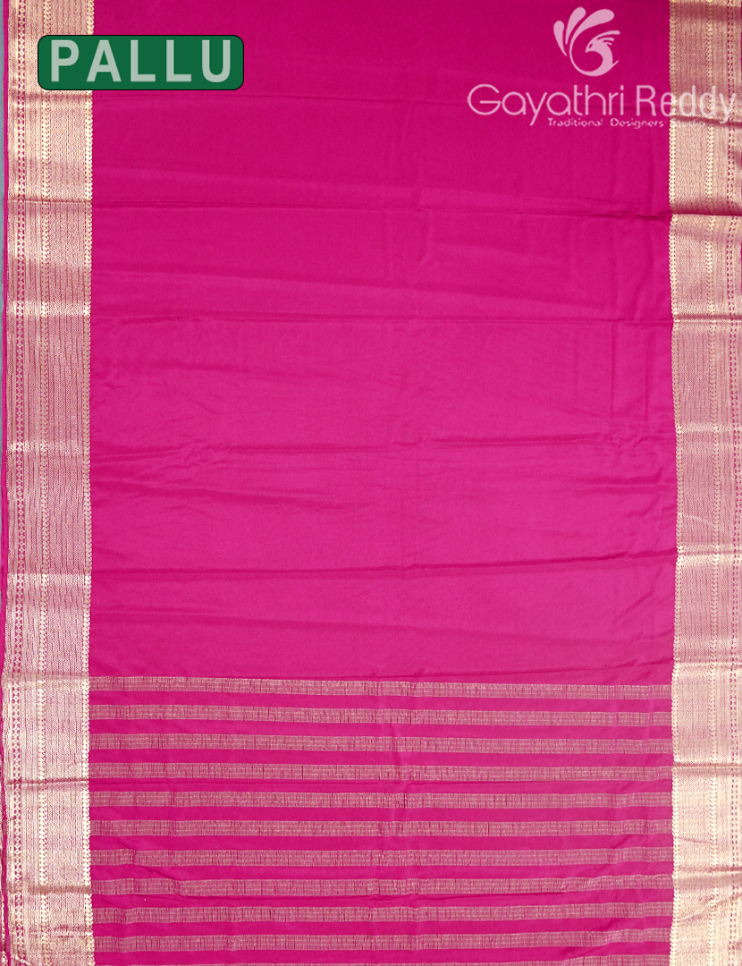 SEMI MYSORE CRAPE SAREE-SMC401