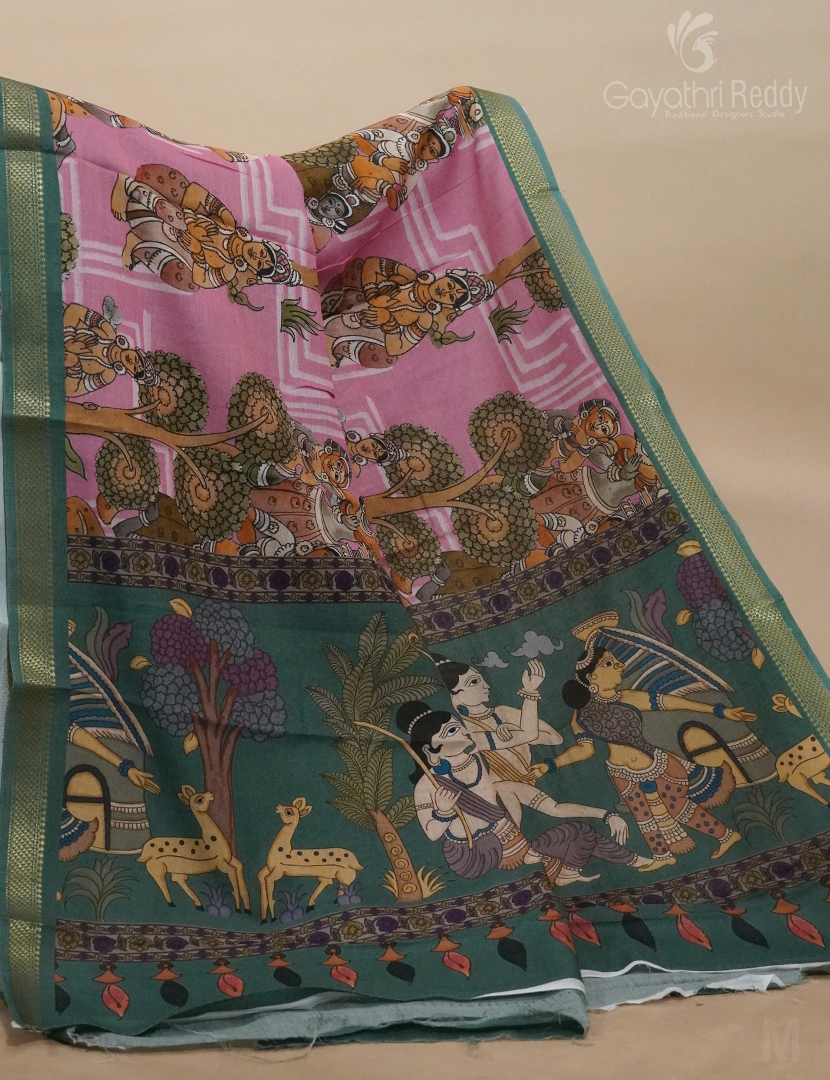 COTTON PRINT SAREE-C668