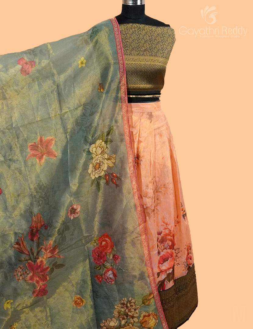 FANCY PRINTED LEHANGAS(FREE SIZE)-FL488