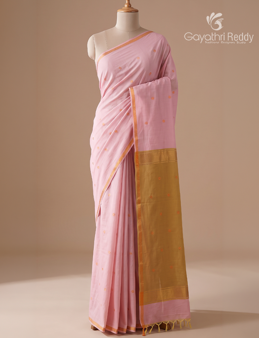 Sico Saree in Baby Pink and Mustard
