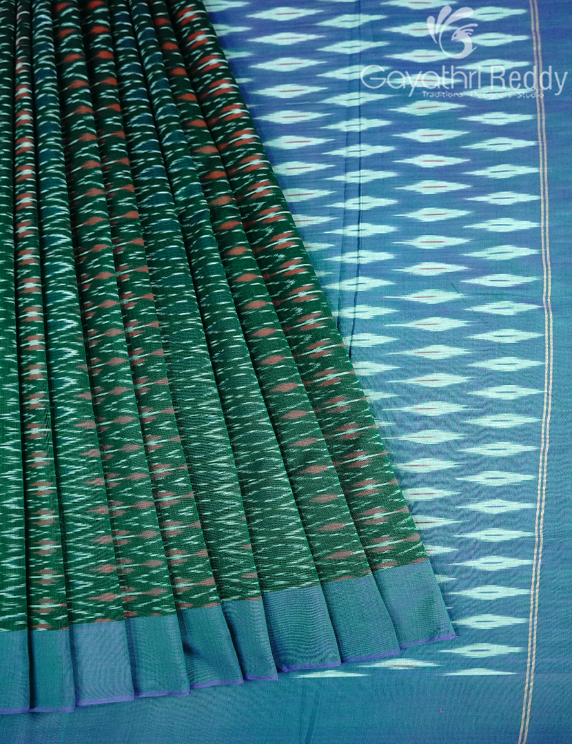 PURE IKKAT COTTON SAREE-IKC1090