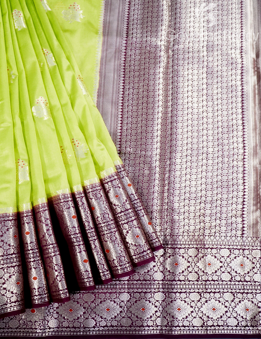 MANGO SILK SAREE -PRM1071