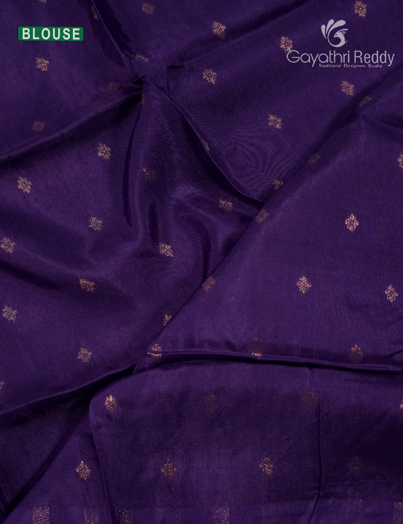 Semi Mysore Crepe Saree in Rani Pink