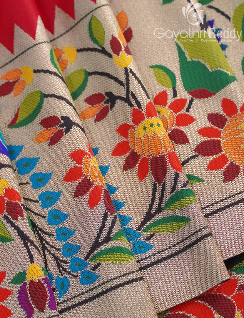 SEMI PAITHANI SAREE-SPS61