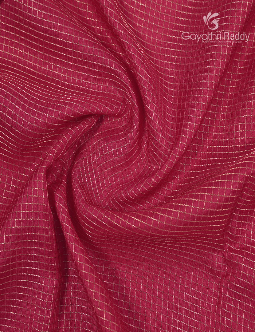 Semi Mysore Crepe Saree in Rani Pink