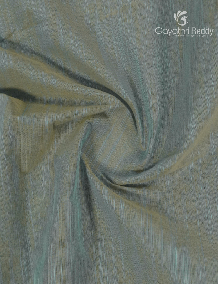Pure Handloom Cotton Saree in Light Grey