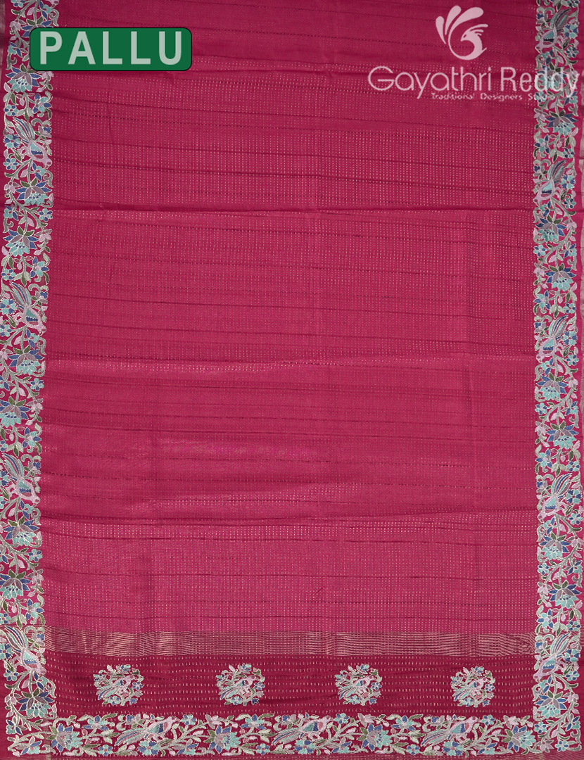 KHADI SILK WORK SAREE-KSW48