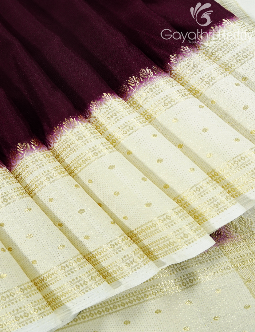 SEMI MYSORE CREPE SAREE-SMC404