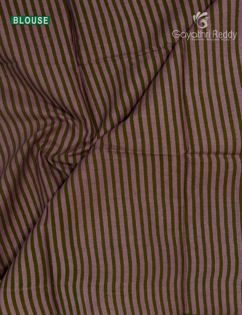 Pure MulMul Cotton Saree in Mauve Pink