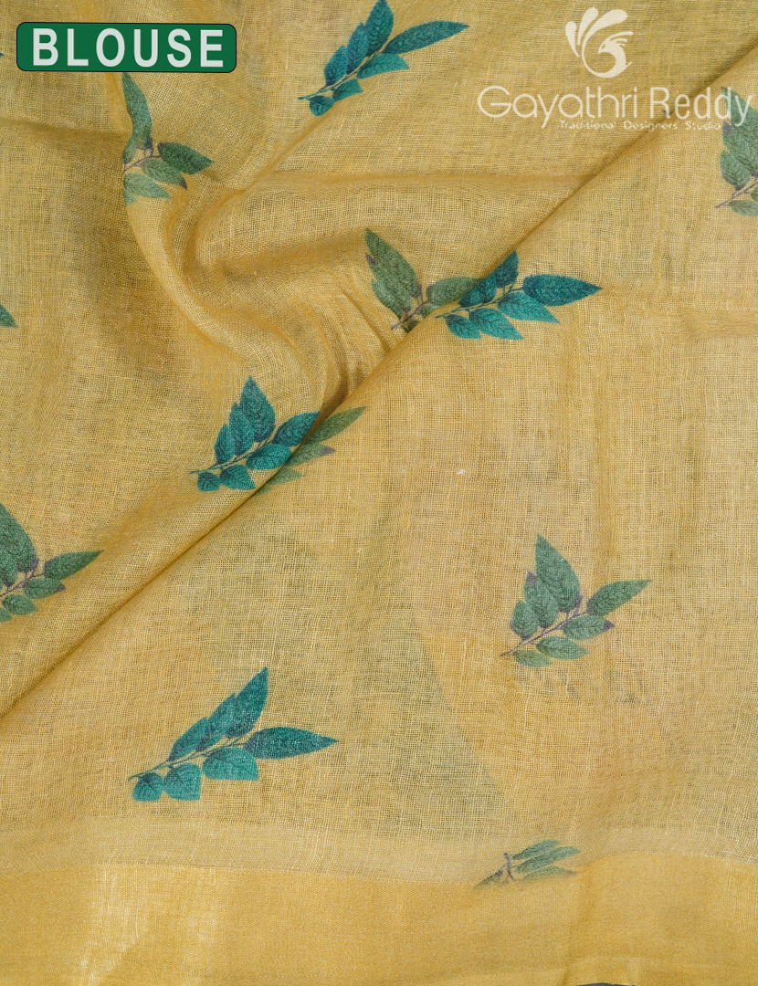 PURE LINEN SAREE-L1431