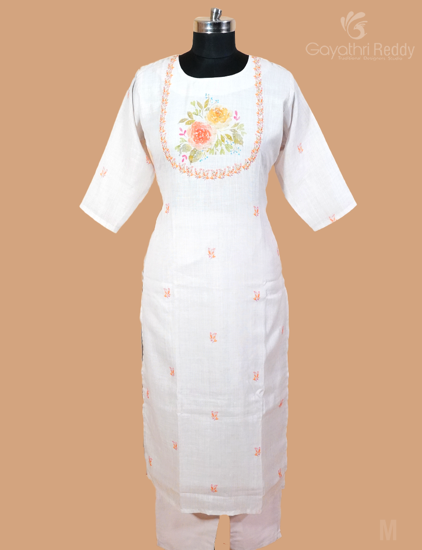 LINEN DRESS (3PC SET)-KDS871
