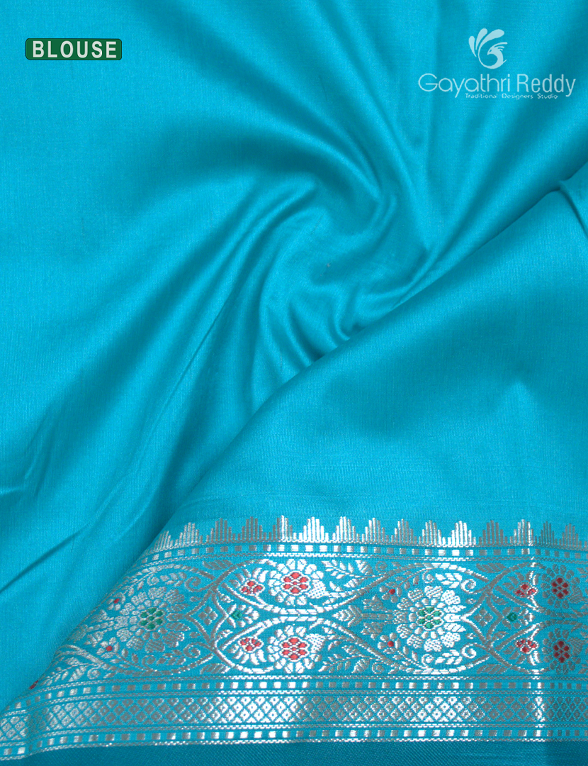 Semi Banaras Katan Silk Saree in Deep Violet