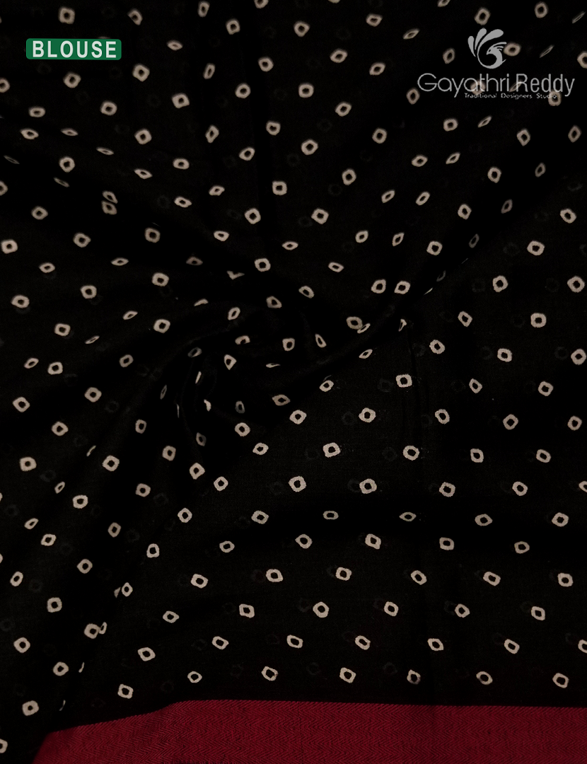 Vidharbha Cotton Saree in Black