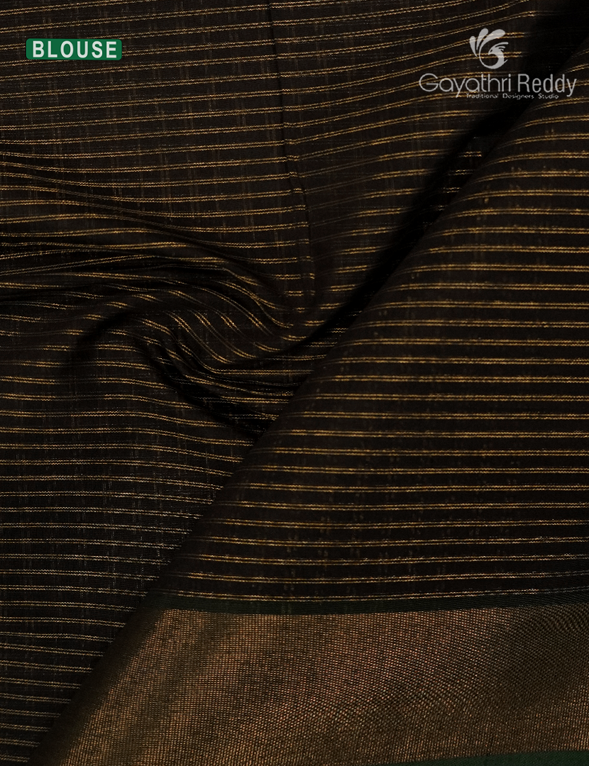 Semi Ikat Silk Saree in Deep Snuff