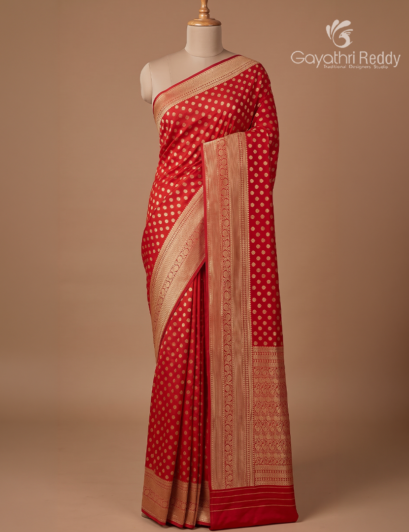 Banaras Georgette Saree in Red