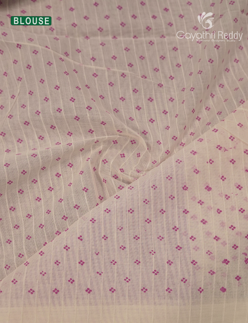 Pure Kanchi Cotton Printed Saree in Lavender
