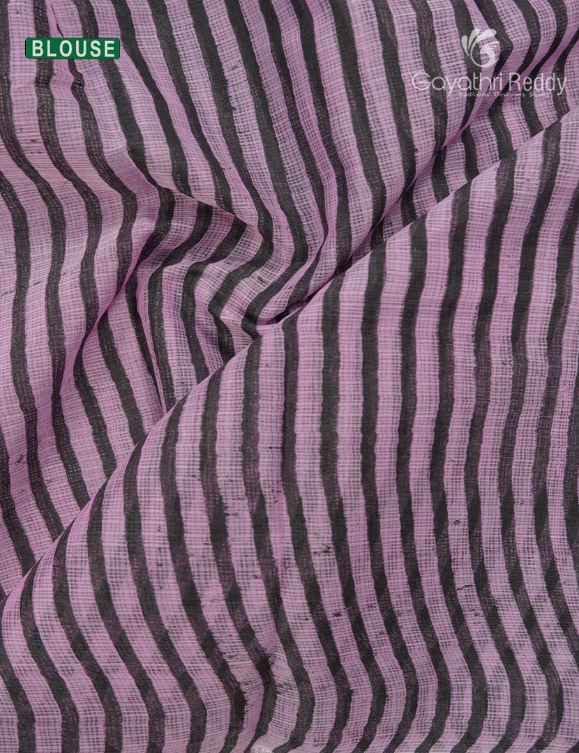 Kota Printed Saree in Baby Pink
